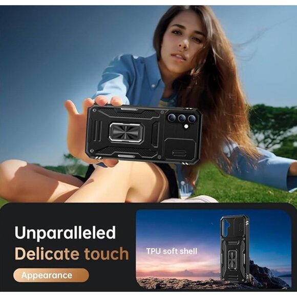 FUNMIKO for Samsung Galaxy S24 Case with Upgraded Sliding Camera Lens Protector - Picture 5 of 5